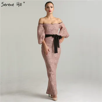 2023 Новейшие сексуальные вечерние платья с открытыми плечами, короткие рукава, модное кружевное вечернее платье русалки, настоящее фото QA8001
