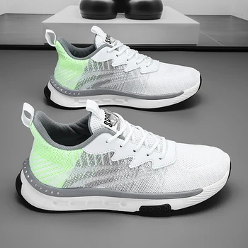 Rindu 2023 Мужские кроссовки для бега Летние Дышащие Сетчатые мужские кроссовки для спортивной ходьбы Мужская Повседневная мода Серого цвета