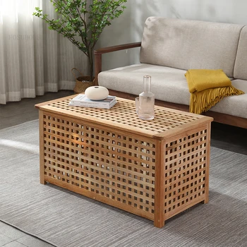Журнальные столики для гостиной из массива дерева в скандинавском стиле, Современный минималистичный диван для хранения, приставной столик, Креативный Дизайнерский домашний прикроватный столик