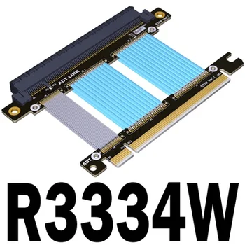 Индивидуальный удлинитель видеокарты PCI-E 4.0 x16, экранированный стабильный высокоскоростной провод, совместимый с 3M PCIe 16x