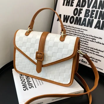 Модная роскошная дизайнерская сумка для женщин, сумка через плечо, тренд 2023 года, высококачественные женские простые сумки через плечо из искусственной кожи
