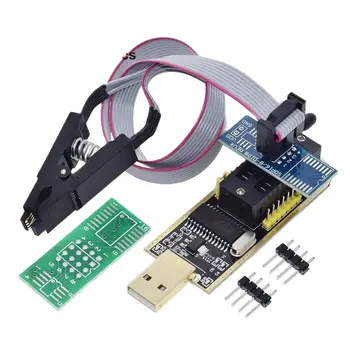 Оригинальный Модуль USB-программатора EEPROM Flash BIOS Серии 24-25 CH341A + Тестовый Зажим SOIC8 SOP8 Для EEPROM 93CXX/25CXX/24CXX