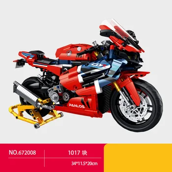 Технический Японский мотоцикл Hondas CBR 1000RR RSP, строительный блок, модель автомобиля, Паровые кирпичи, Коллекция игрушек для мальчиков, подарки