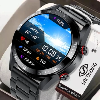 2023 Новые Смарт-Часы С Экраном 454*454, Всегда Отображающие Время, Bluetooth-Вызов, Локальная Музыка, Умные Часы Для Мужчин, Наушники Android TWS