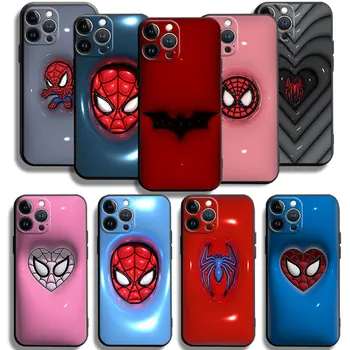 3D-рисунок Marvel Spider Man для iPhone 14 13 12 11 Pro X XR XS Max 8 Plus Mini Силиконовый чехол