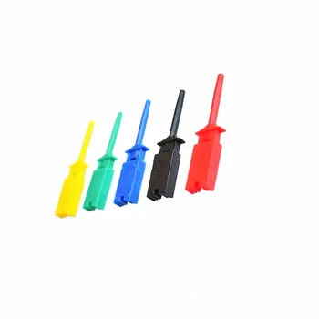 5 шт. новых 5 цветов мини-грейферных пробников с крючками для мультиметра SMD IC DIY