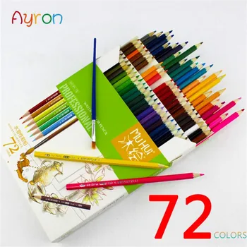 Ayron 72 цвета, безопасный нетоксичный Индонезийский свинцовый водорастворимый цветной карандаш, Набор акварельных карандашей для рисования, художественные принадлежности