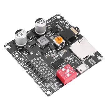 DY-HV20T 12 В/24 В Источник Питания 10 Вт/20 Вт Модуль Воспроизведения Голоса С Поддержкой Карты Micro-SD MP3 Музыкальный Плеер для Arduino