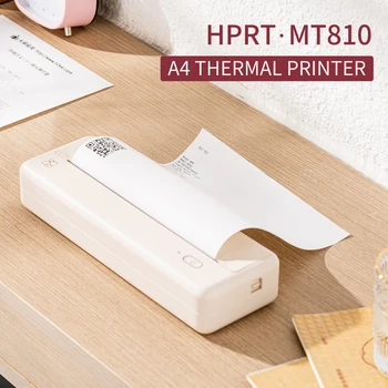 HPRT MT810 Принтер для бумаги формата А4, термопечать, беспроводное подключение BT, совместимое с мобильным фотопринтером iOS и Android