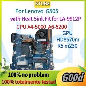 LA-9911P. Для материнской платы ноутбука Lenovo Ideapad G505 G405. Процессор A4-5000 + графический процессор HD8570m/R5 m230 с радиатором Подходит для LA-9912P