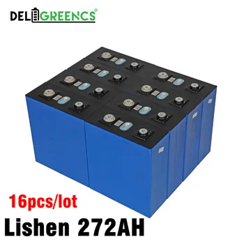 Lishen 272AH LiFePO4 аккумулятор 12V 24V 48V Литий-Призматический Фосфатный LiPo Аккумуляторный Блок для Хранения Энергии Солнечной Системы Электрический