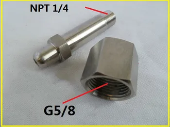 Адаптер клапана Конверсионный Клапан Фитинг Баллон Адаптер Фитинг Соединение клапанов Редуктор давления азота от G5 / 8 до NPT1 / 4