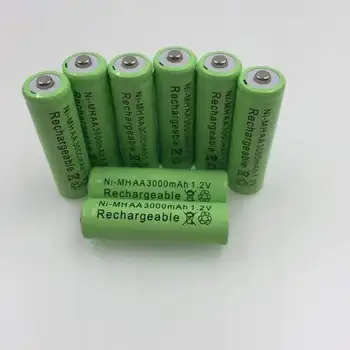 Аккумуляторы перезаряжаемые, предварительно заряжаемые 1.2 В AA 3000 мАч NI MH