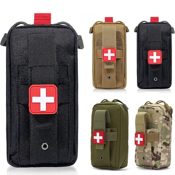 Аптечка первой помощи, Медицинская сумка EDC, тактическая медицинская сумка MOLLE, жгут, Ножницы, поясная сумка, военный Веер, тактическая сумка