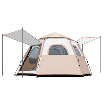 Всплывающая палатка на 3-4 / 5-8 человек для кемпинга, наружная купольная палатка, Автоматическая Простая установка, Водонепроницаемая семейная палатка, пешие прогулки, альпинизм