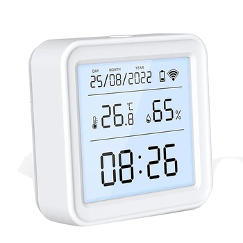 Датчик температуры и влажности Wi-Fi, умный термометр, гигрометр, поддержка Alexa Google Home