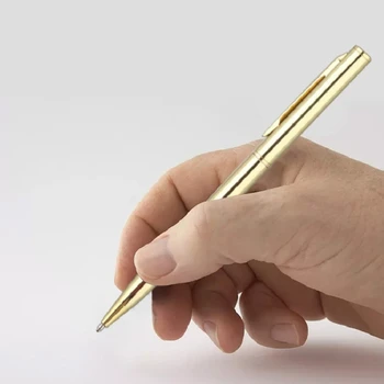 Деловая подарочная ручка, черная ручка для подписи, металлическая вращающаяся шариковая ручка 1.0, Плавно пишущая средними точками для ресторана Отеля