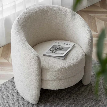 Дизайнерские кресла для гостиной из овечьего бархата, Скандинавское кресло для отдыха, односпальный диван, Ленивый балкон, односпальный диван, кресло sillas Home Furniture