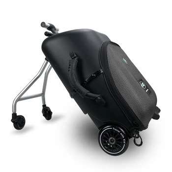 Дорожный чемодан Carrylove для сидения с ребенком, ручная кладь на ленивой тележке-самокате, дорожный багаж для посадки в самолет