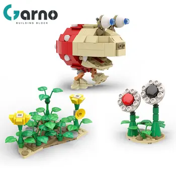 Игровая серия Garno Pikmins Фигурки Bulborb Encounter Moc-86877 Строительные блоки, модели игрушек для мальчиков, детские игрушки, подарки