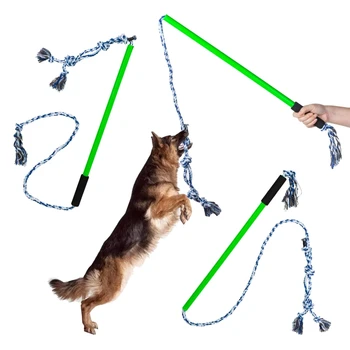 Интерактивная дрессировочная собачья веревка для маленьких средних собак Интерактивные игрушки для погони Предотвращают ожирение щенка для игры в перетягивание каната
