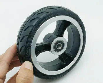 колесо из алюминиевого сплава, заднее колесо в сборе, резиновые колеса, подходящие для запасных частей для 5-дюймовых электрических скутеров из углеродного волокна