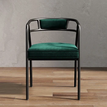 Крытые кресла-блюдца с подлокотниками Итальянского дизайна, Роскошный Обеденный стул для чтения в Тронном зале Nordic Sillas De Comedor, Библиотечная мебель JYXP