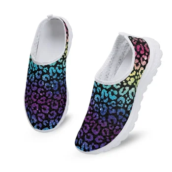 Летние кроссовки с градиентным рисунком Yikeluo, белые кроссовки на мягкой подошве, простой дизайн в полоску, удобная обувь из дышащей сетки.