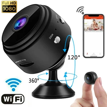 Мини-камера A9 WiFi HD 1080p Удаленный беспроводной диктофон Видеокамера Камеры видеонаблюдения домашней безопасности