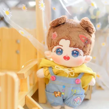 Новая 20-сантиметровая плюшевая кукла Idol, набитая фигурка Суперзвезды, Куклы с волосами, хлопковые игрушки-пупсики, Плюшевые игрушки для коллекции поклонников YiBo, подарок