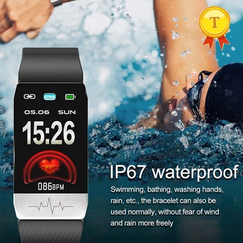 новейшие gps Смарт-Часы smart band С Измерением Температуры Тела И Артериального Давления IP67 Водонепроницаемые Смарт-Часы для ios Android