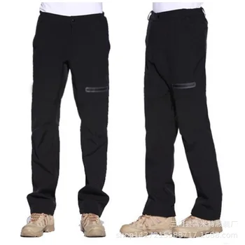 Новые мужские походные брюки, утепленные флисом уличные брюки, водонепроницаемые, ветрозащитные, с подогревом, для кемпинга, лыжного скалолазания, походные брюки
