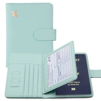 Обложка для паспорта из искусственной кожи для мужчин и женщин, загранпаспорт, чехол для кредитной карты, защитный чехол для бумажника