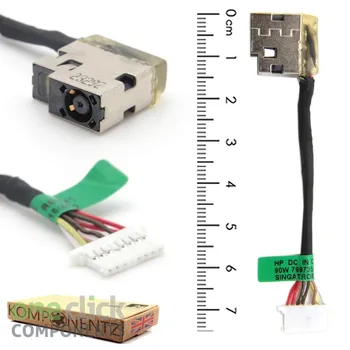 Разъем питания постоянного тока с кабелем для ноутбука HP 15-bp101tx Bp102tx Bp103tx TPN-W127 с Гибким зарядным кабелем постоянного тока