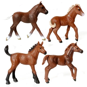 Реалистичная фигурка лошади с фермы, фигурка британских пони, коллекция моделей пони из Шварцвальда, игрушки для детей, подарки