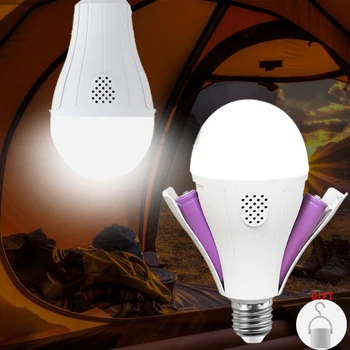 Светодиодная лампа E27, умное аварийное освещение, Аккумуляторная лампа для наружного освещения, зарядная лампа для фонарика Bombillas