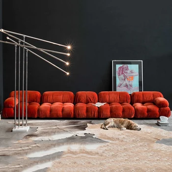Секционный диван Relax Xxl Soft Comfort с ультралегким модулем для всего тела, Большой диван-татами середины века, дизайнерская мебель Divano для дома