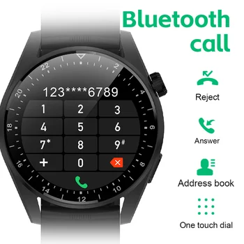 Смарт-часы AWAR с беспроводной зарядкой, умные часы для звонков по Bluetooth, Мужские Женские браслеты с сенсорным экраном для Android IOS