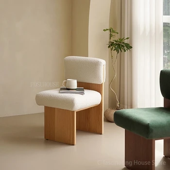 Современные минималистичные обеденные стулья из массива дерева, кресло для дома, кресло для отдыха, стулья для гостиной, туалетный столик для спальни, стул для акцента