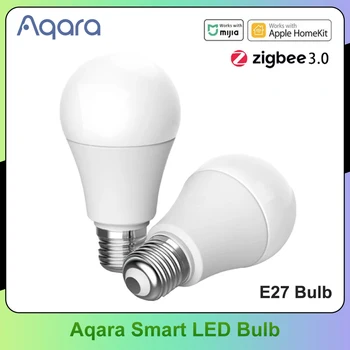 Умная светодиодная лампа Aqara E27 2700K-6500K Управление приложением, Регулировка цветовой температуры и яркости, Поддержка HomeKit Intelligent Linkage
