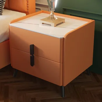 Шкаф Rock board, спальня с двумя выдвижными ящиками, легкий роскошный шкаф для хранения, современный минималистичный прикроватный шкаф с несколькими тумбочками, прикроватная тумбочка