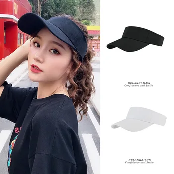 Шляпа Детская корейская версия летней кепки с солнцезащитным козырьком Бейсболка с утиным язычком Мужская однотонная универсальная маска для лица Пустая верхняя крышка