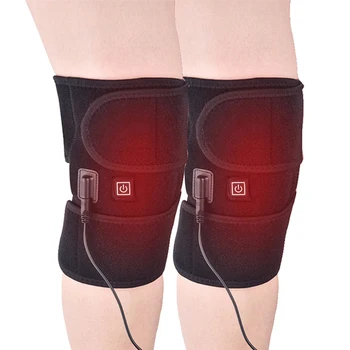 Электрические грелки для снятия боли при артрите в колене, терапия с инфракрасным подогревом, восстановление налокотника, наколенник, бандаж, Медицинская помощь, USB-кабель