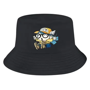 Эскиз шляпы-ведра унисекс Dr Slump в стиле хип-хоп, солнцезащитная кепка для рыбалки, разработанный в модном стиле